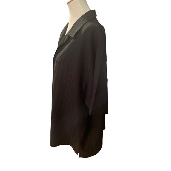Visivo Men's Short Sleeve Collared Button Down Casual Dress Shirt Black Size XXL - Picture 8 of 8